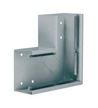 Unghi plan pentru canal cablu OL purtator de aparataj Hager, 180x180mm, gri