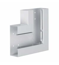 Unghi plan pentru canal cablu OL purtator de aparataj Hager, 250x250mm, gri