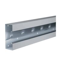 Canal cablu OL purtator de aparataj Hager, cu 2 compartimente fara capac, 65x210mm, gri