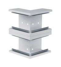 Unghi exterior pentru canal cablu OL purtator de aparataj Hager, 146x146mm, gri