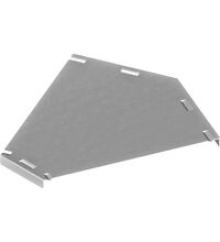 Capac cot 45 grade pentru jgheab metalic din tabla, Metallodomi, 400x15x0.75mm