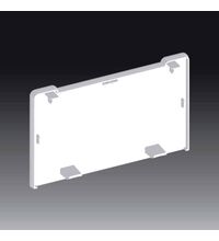 Capac terminal pentru canal cablu PVC purtator de aparataj Kopos, 214x66mm, alb