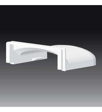 Capac de trecere pentru canal cablu PVC Kopos, pardoseala, 50x11mm, alb