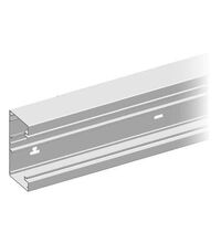 Canal cablu AL purtator de aparataj TEM, fara capac, 130x65mm, argintiu