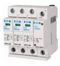 Descarcator la supratensiune Eaton, 3+1, debrosabil fara semnalizare, 3P+N, B+C, 12.5kA, 280VAC, 184750
