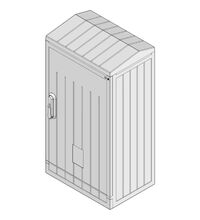 Firida PAFS neechipata, 2 usi, 660x600x325mm, XBS, IP44, OT 66.2/24