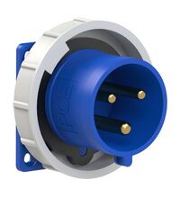 Stecher monofazic PCE, IP67, aplicat, 2P+E, 32A , 6232-6