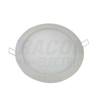 Spot LED, tip panel, incastrat, rotund, alb, 12W, 4000K, IP40, Tracon
