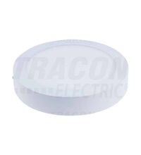 Spot LED, tip plafoniera, aplicat, rotund, alb, 12W, 4000K, IP20, DLF, Tracon