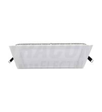Spot LED, tip panel, incastrat, patrat, alb, 12W, 4000K, IP40, Tracon