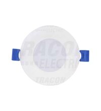Spot LED, tip panel, incastrat, rotund, alb, 3W, 4000K, IP20, DLS, Tracon