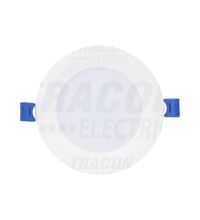 Spot LED, tip panel, incastrat, rotund, alb, 6W, 4000K, IP20, DLS, Tracon