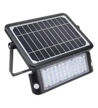 Proiector LED, fotovoltaic si senzor de miscare, aplicat, negru, 10W, 4000K, IP65, Tracon