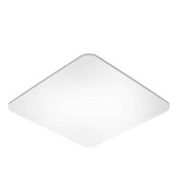 Plafoniera LED cu senzor de miscare, aplicata, patrata, argintiu, 26W, 3000K, IP20, aluminiu/PMMA, Steinel
