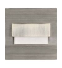 Spot LED, incastrat trepte/perete, patrat, crom satinat, 1.5W, 3000K, IP20, Traco Led New, Orno