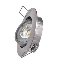 Spot LED, mobil, incastrat, rotund, nichel periat, 5W, 3000K, IP20, Emos, ZD3221