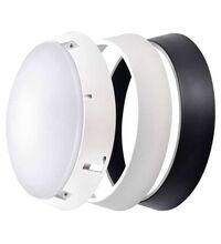 Plafoniera LED, aplicata, rotunda, alb/negru, 14W, 3000K, IP54, Emos