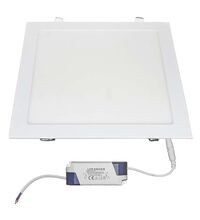 Spot LED, tip panel, incastrat, patrat, 295x295x20mm, alb, 24W, 4000K, IP20, Lumen
