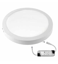 Spot LED, tip panel, aplicat, rotund, 300mm, alb, 24W, 4000K, IP20, Lumen