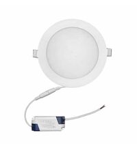 Spot LED, tip panel, incastrat, rotund, 120mm, alb, 6W, 3000K, IP20, Lumen