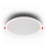 Spot LED, tip panel, incastrat, rotund, alb, 15W, 3000K, cu sistem de pornire incorporat, IP20, Lumen