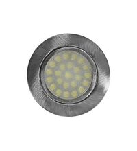 Spot LED, incastrat mobilier, rotund, crom satinat, 4W, 4000K, IP20, Lumen