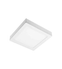 Spot LED, tip plafoniera, aplicat, patrat, alb, 9W, 4000K, IP54, Samba, GTV