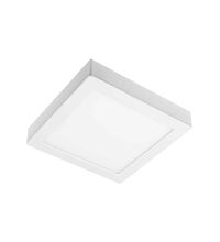 Spot LED, tip plafoniera, aplicat, patrat, alb, 24W, 4000K, IP54, Samba, GTV