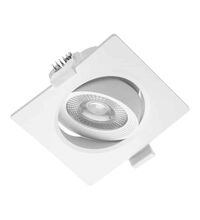 Spot LED, mobil, incastrat, patrat, alb, 5W, 3000K, IP20, GTV