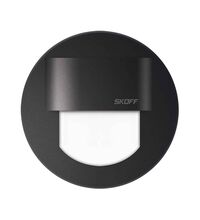 Spot LED, rotund, negru, 0.4W, 10VDC, incastrat trepte/perete, albastra, IP66, MH, Skoff