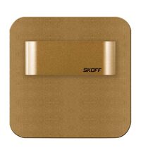 Spot LED, patrat, alama, 0.8W, 10VDC, incastrat trepte/perete, 3000K, IP20, MI, Skoff