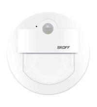 Spot LED cu senzor de miscare, rotund, alb, 1W, 10VDC, incastrat trepte/perete, 3000K, IP20, MJ, Skoff