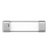 Spot LED, dreptunghiular, argintiu, 0.8W, 10VDC, incastrat trepte/perete, 3000K, IP20, ML, Skoff