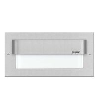 Spot LED, dreptunghiular, argintiu, 1.6W, 10VDC, incastrat trepte/perete, 4000K, IP20, ML, Skoff