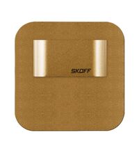 Spot LED, patrat, alama, 0.4W, 10VDC, incastrat trepte/perete, 3000K, IP66, MH, Skoff