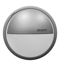 Spot LED, rotund, argintiu, 1.6W, 10VDC, incastrat trepte/perete, 3000K, IP20, OL, Skoff