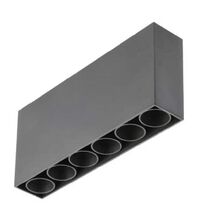 Spot LED, fix, tip plafoniera, rectangular, negru, 15W, aplicat, 4000K, IP20, GTV
