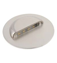 Spot LED, incastrat  pentru trepte/perete, rotund, argintiu, 0.8W, 4000K, IP20, Escada, GTV