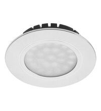Spot LED, fix, incastrat, rotund, argintiu, 4W, 4000K, IP20/IP44, GTV