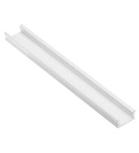 Profil Al pentru banda LED, ingust, aplicat, alb, 14x7mm, 2ml, GTV