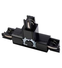 Element de conectare pentru sina, tip "T", fix, dreapta, negru, LB, GTV