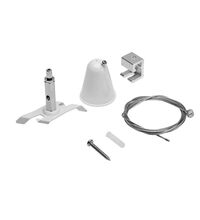 Element de suspendare pentru sina, aplicat, alb, 60x35mm, IP20, GTV