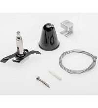 Element de suspendare pentru sina, aplicat, negru, 60x35mm, IP20, GTV