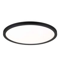 Panel LED, 16W, aparent, 3000K, 293mm, negru, IP20, Atria Shine, Paulmann