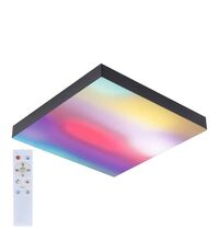 Panel LED RGB, 113.2W, aparent, 2700K/4000K/6500K, 295x295mm, negru, IP20, Velora Rainbow, Paulmann