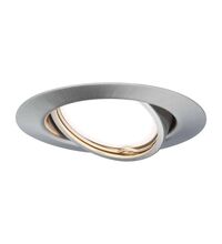Spot LED GU10, mobil, incastrat, rotund, crom satinat, 5W, 3000K, IP23, Base LED, Paulmann