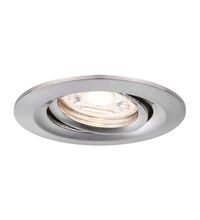 Spot LED Coin, incastrat, mobil, rotund, crom satinat, 4W, 2700K, IP23, Nova mini LED, Paulmann, 942.94