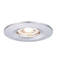 Spot LED Coin, incastrat, fix, rotund, crom, 4W, 2700K, IP44, Nova mini LED, Paulmann, 943.02