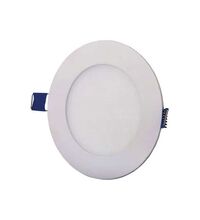 Spot LED, tip panel, incastrat, rotund, alb, 6W, 3000K, IP20, Vito