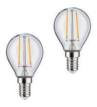Bec LED decorativ Paulmann, E14, sferic, 2.7W, 2700K, set 2 bucati, 288.57